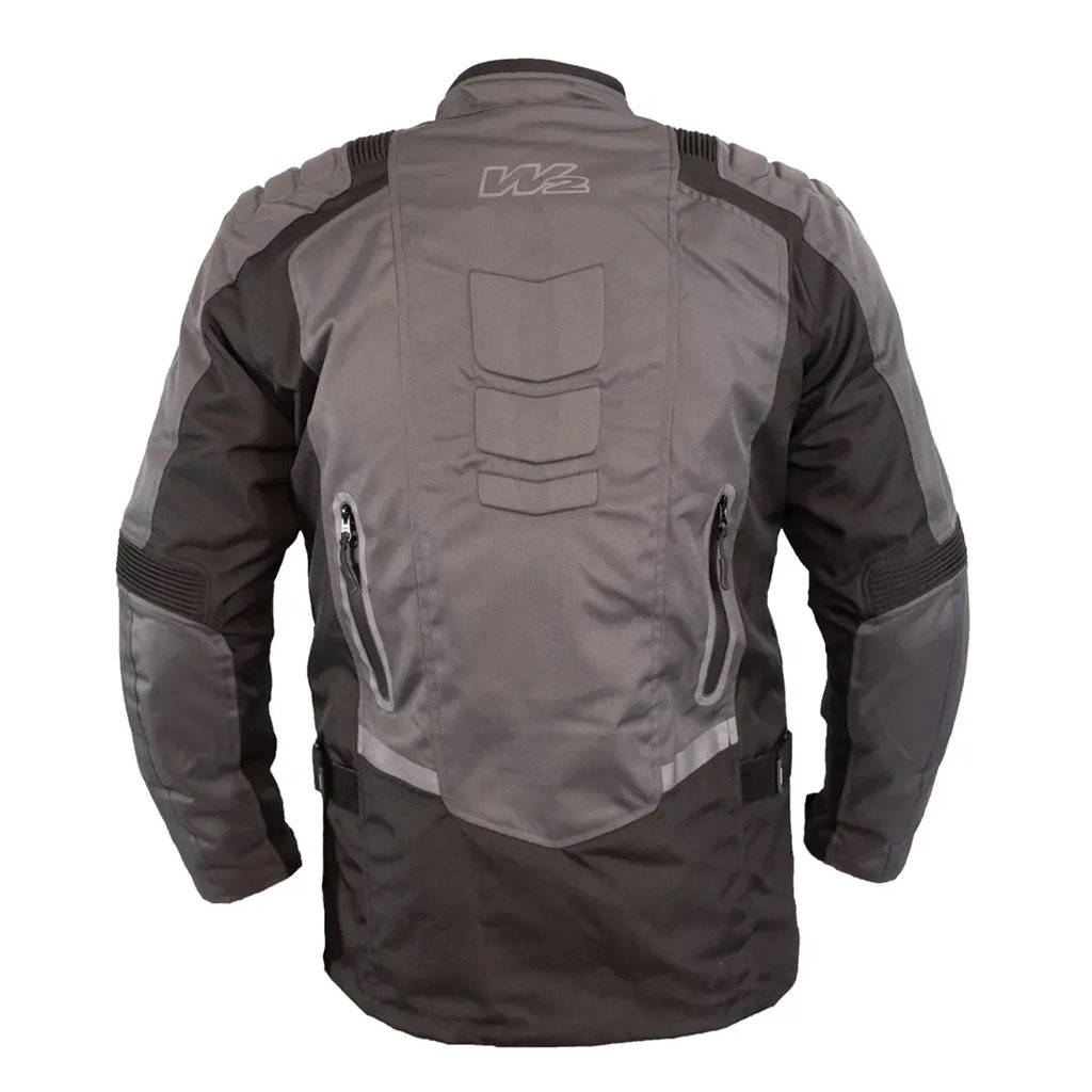 CAMPERA ADVENTURE 3 CAPAS LARGA NEGRO-GRIS