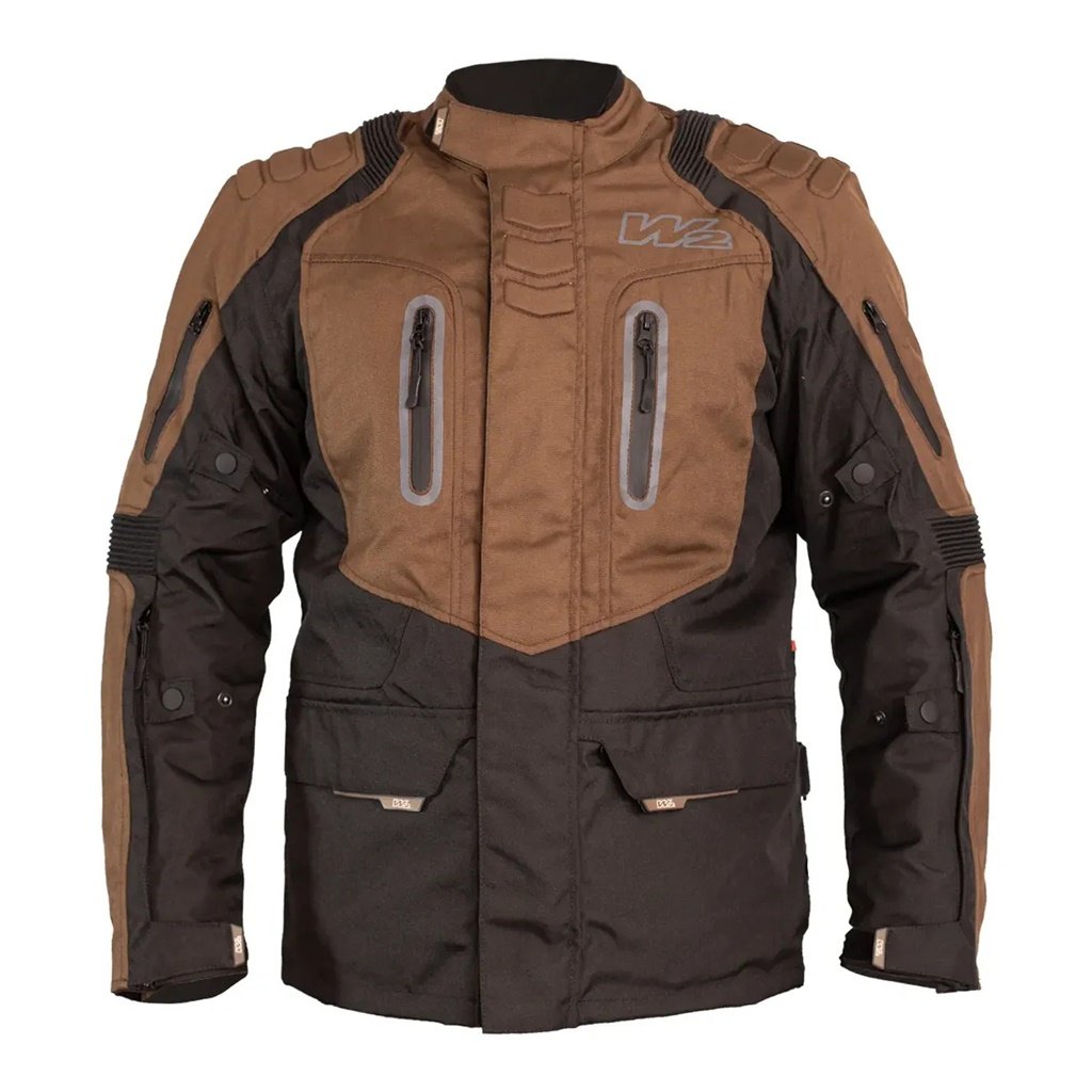 CAMPERA ADVENTURE 3 CAPAS LARGA NEGRO Y MARRON
