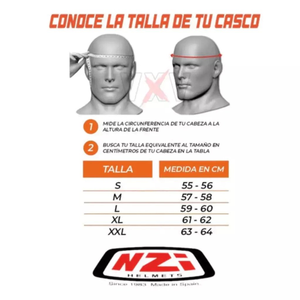 TALLES CASCO NZI STREAM 3 STREAM VENENO ROJO MATE