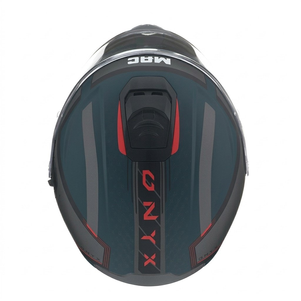 CASCO MAC FF917 ONYX GENIUS AZUL Y ROJO