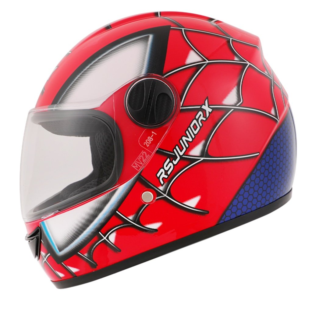 CASCO HAWK RS JUNIORX SPIDERMAN ROJO BRILLANTE