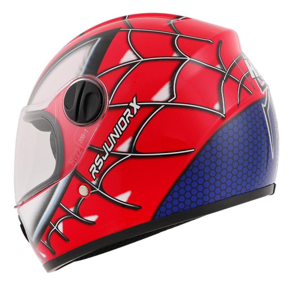 CASCO HAWK RS JUNIORX SPIDERMAN ROJO BRILLANTE