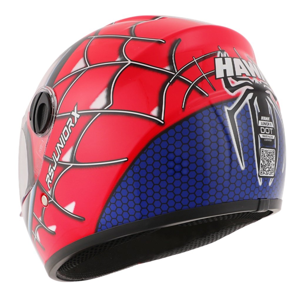 CASCO HAWK RS JUNIORX SPIDERMAN ROJO BRILLANTE