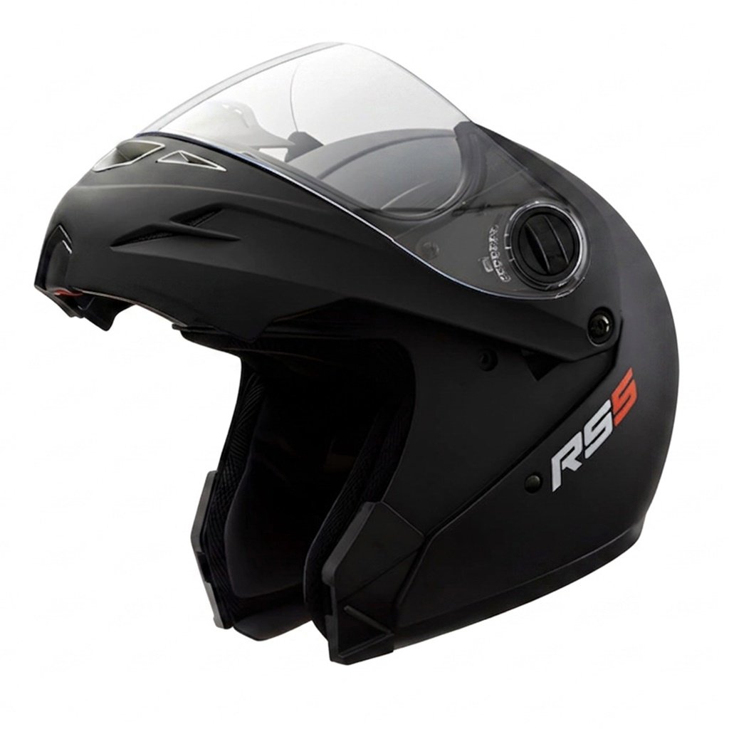 CASCO HAWK RS5 FLIP UP NEGRO MATE