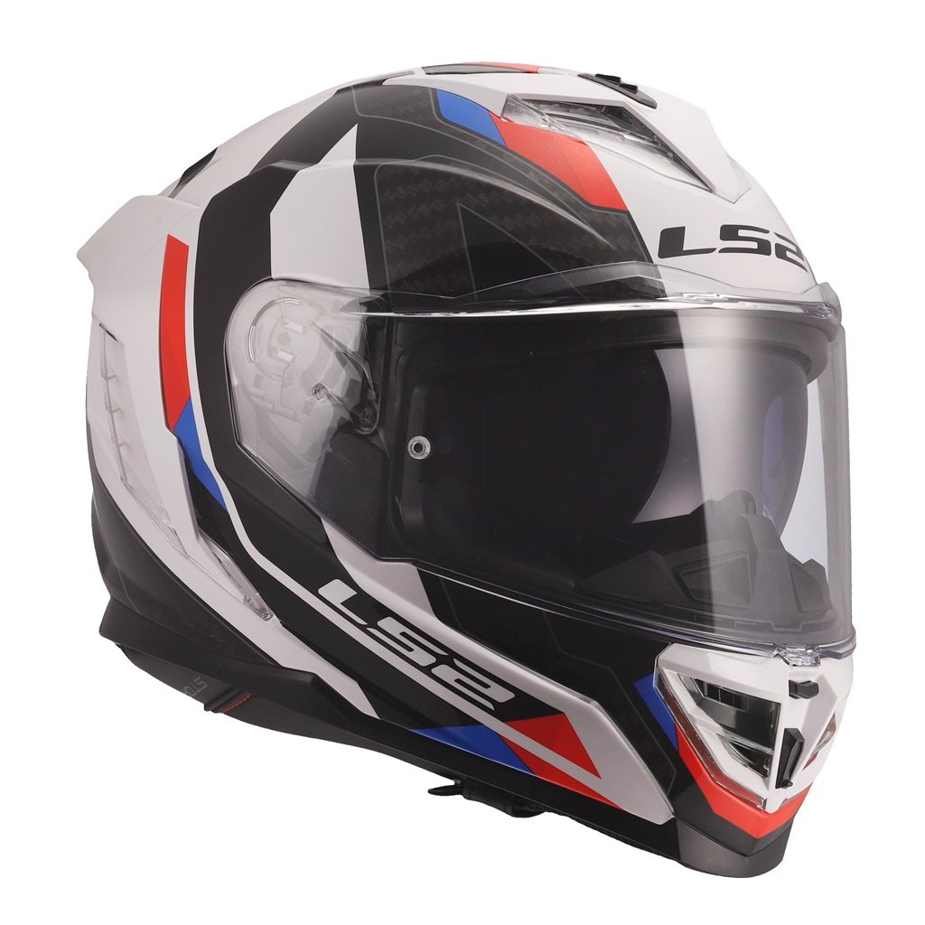 CASCO LS2 FF818 STORM III SPORTY BLANCO AZUL ROJO