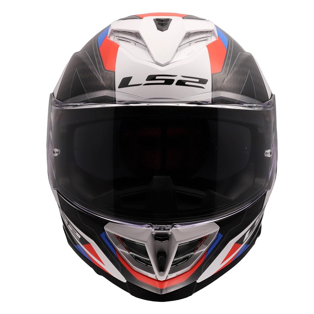 CASCO LS2 FF818 STORM III SPORTY BLANCO AZUL ROJO