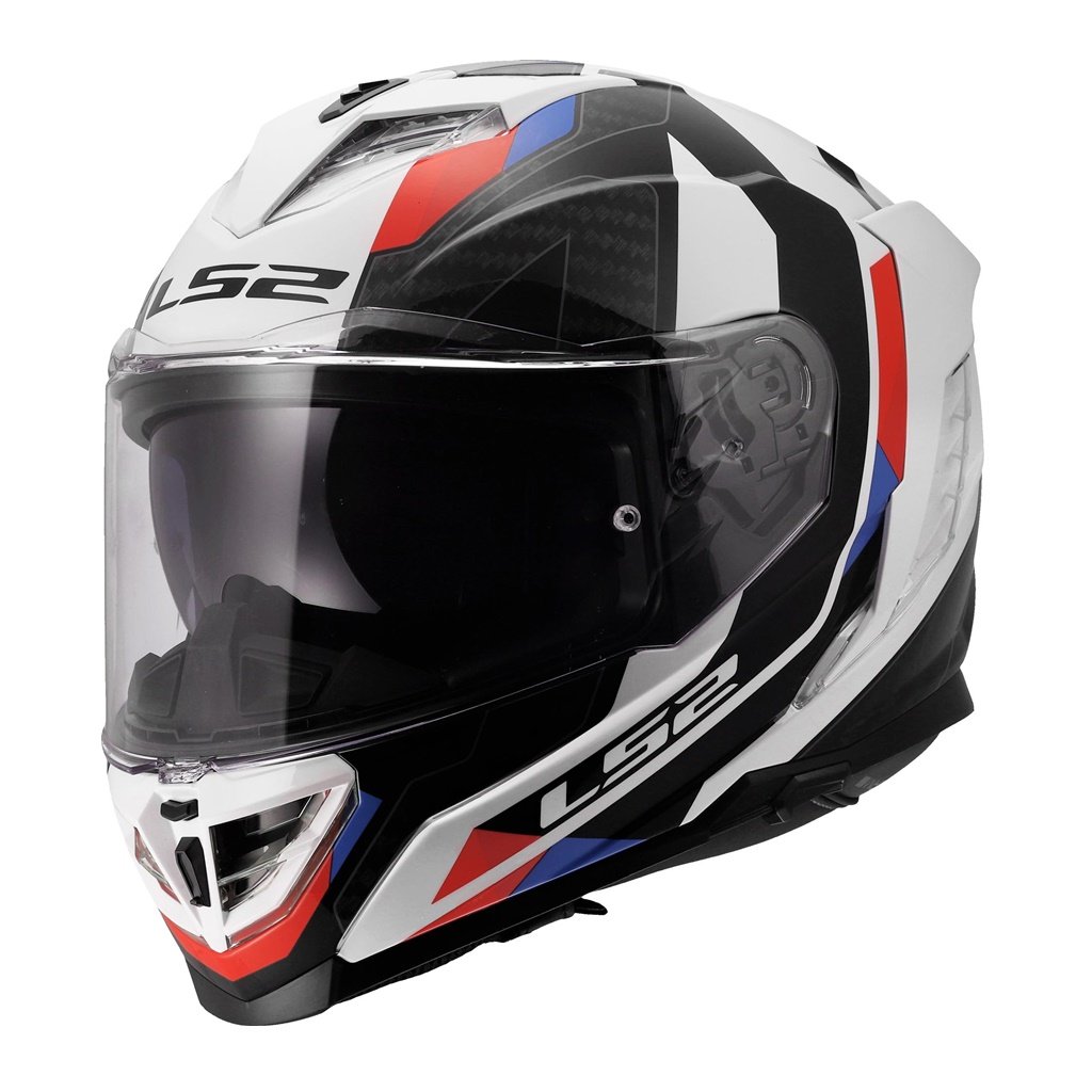 CASCO LS2 FF818 STORM III SPORTY BLANCO AZUL ROJO