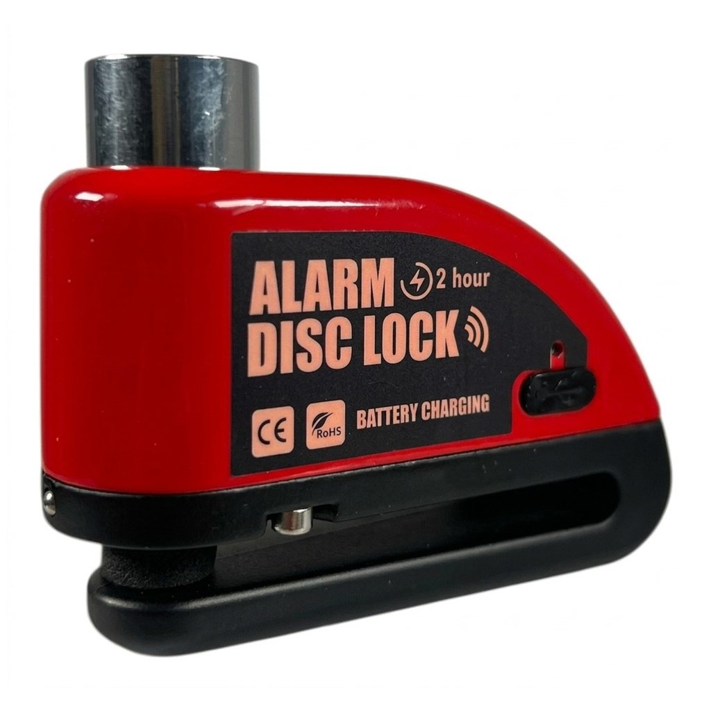 TRABA DISCO CON ALARMA RUDER CARGA USB C
