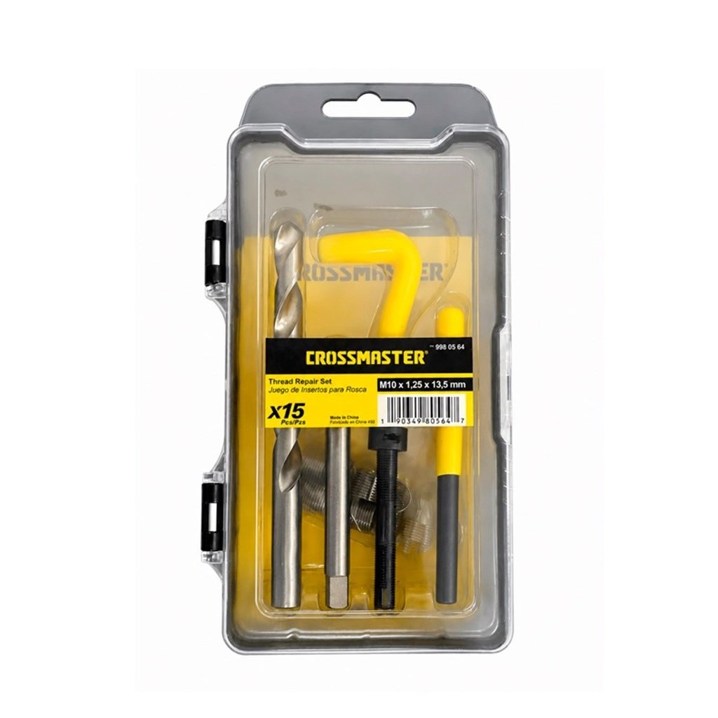 INSERTOS ROSCA JGO M10X1,5X13,5MM 15PC