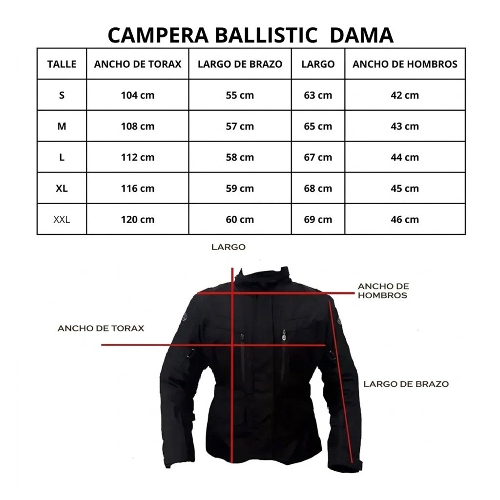 CAMPERA JOE ROCKET BALLISTIC 3.0 MUJER TALLES