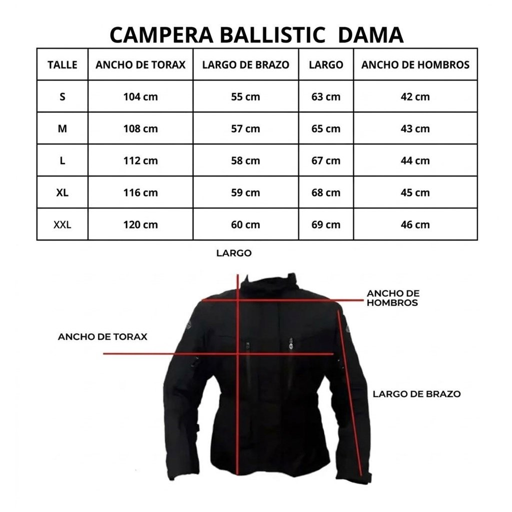 CAMPERA JOE ROCKET METEOR MUJER NEGRA TALLES